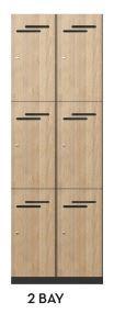 dd 3 door lockers2 bays of 3 door locker 600mm (w)