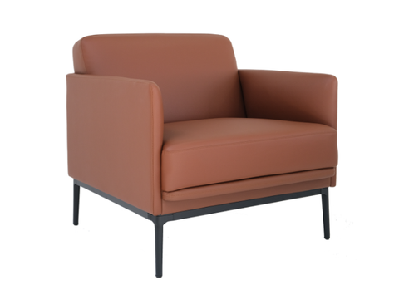 dd aspen pu upholstered single seater lounge tan pu leather 