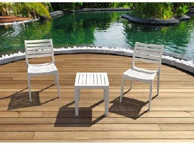 fl ares 3 piece outdoor lounge setting with ocean side table taupe 