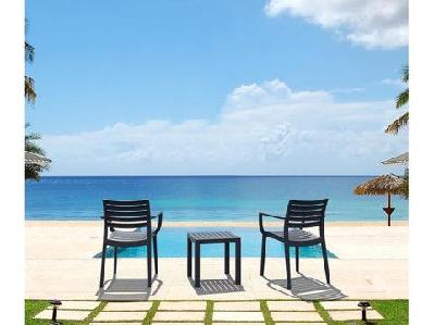 fl 3 piece outdoor poolside setting with artemis armchair silver grey 