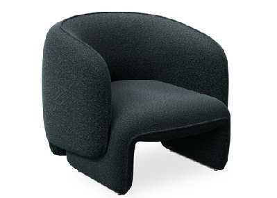 dd otto fabric upholstered single seater loungestorm green