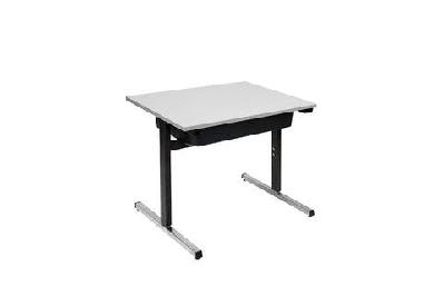 dd t-leg student desk with storage tub