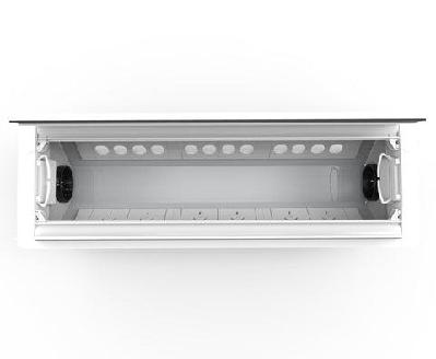cm in-desk module 4 gpo & 4 data / white