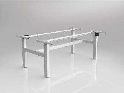 ol agile electric height adjustable desking frame to suit 2 worktops black / 2 x w2100 x d750 