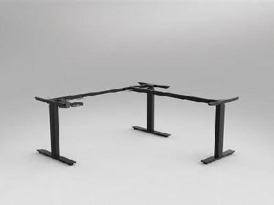 ol agile electric height adjustable 90° workstation frameblack / right hand