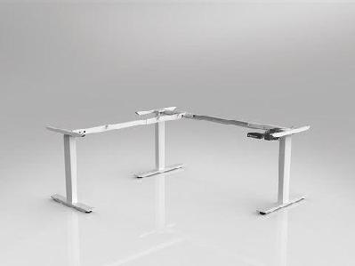 ol agile electric height adjustable 90 degree workstation frame black / right hand 