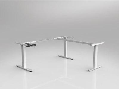 ol agile electric height adjustable 90° workstation framewhite / right hand