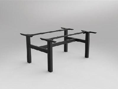 ol agile desking frame to suit 2 worktopsblack / w1500 x 750mm