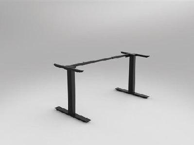ol agile fixed height extendable single desk frameblack / 1800 x 2100w x 750-900d