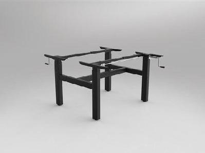 ol agile height adjustable shared desking frameblack / 2 x w1200 x d750