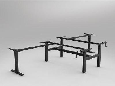 ol agile winder height adjustable 90° shared workstation frameblack / 2 x 2100 x 2100mm