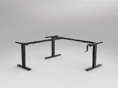 ol agile winder height adjustable 90° workstation frameblack / left hand