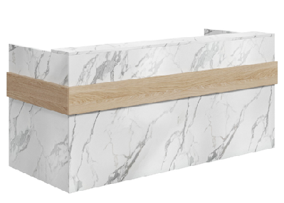 dd merri ribbon premium reception counter 1800w x 850d x 1100h / without led lights 