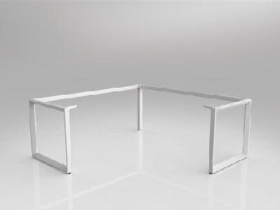 ol anvil 90 degree corner workstation frame white / 1800 x 1800/600 mm 