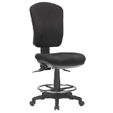 st aqua fabric upholstered high back drafting chaird-265