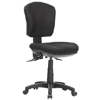 st aqua fabric upholstered task chairlow back / without arm rest