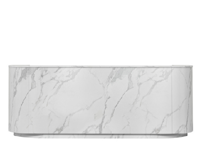 dd orpheum curved end premium reception counter2100 mm / standard / without led lights