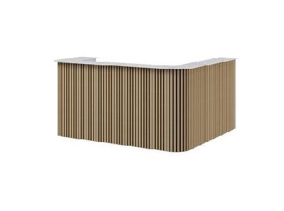 gp audrey stone top reception counter1800w x 820d / with left hand counter return