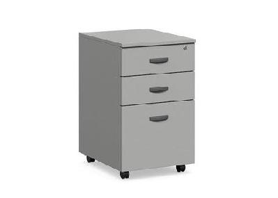 dd accent mobile pedestal with 2 drawer and filegrey with grey drawers