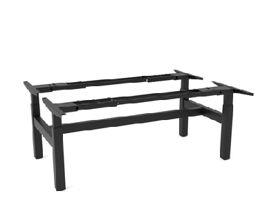 ol agilemotion electric height adjustable double sided 2 user desk frameblack / 2 x w1800 x d750