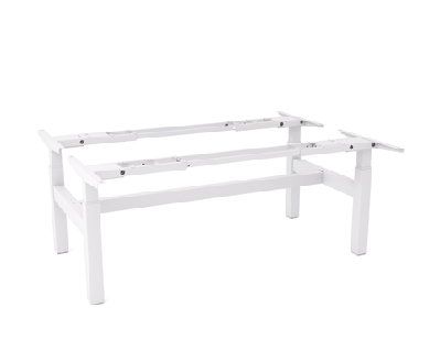 ol agilemotion electric height adjustable double sided 2 user desk framewhite / 2 x w1600 x d750