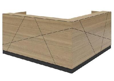 dd apollo l shape corner reception counter(2400w x 900d) x (1800w x 600d) 