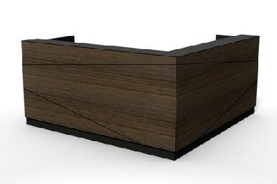 dd apollo l shape corner reception counter(1500w x 900d) x (1800w x 600d) 