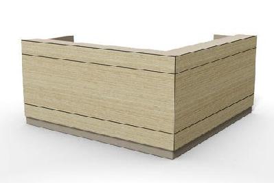 dd apollo l shape corner reception counter(1800w x 900d) x (1800w x 600d) 