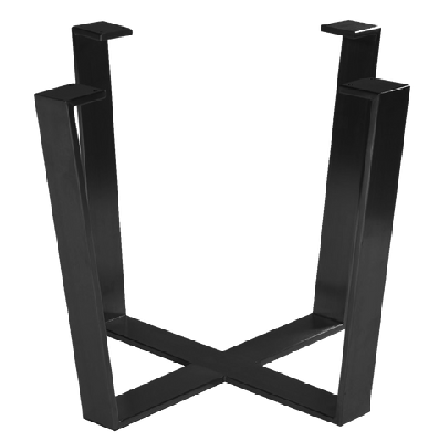 ez base coffee table iris black white 