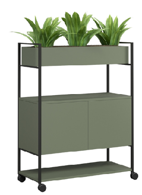 dd blake 2 door mobile planter storage 1500mm / without plant 