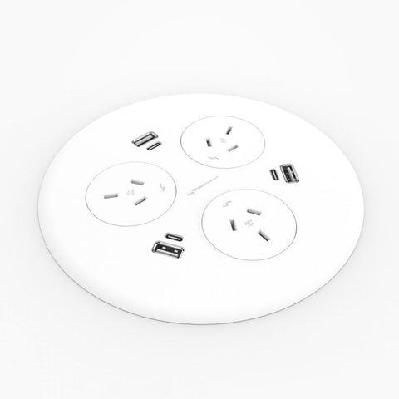 cm blinky 3 pin in desk power podwhite / 500mm tag for softwaring / with usb