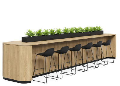 dd bonnie planter breakout dining table3600mm / without plant