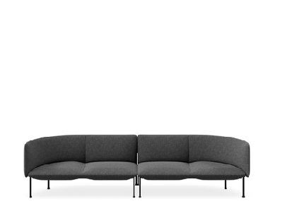 dd bowral fabric upholstered 4 seater breakout seatingcharcoal