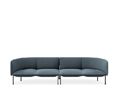 dd bowral fabric upholstered 4 seater breakout seatingdark blue