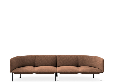 dd bowral fabric upholstered 4 seater breakout seatingochre