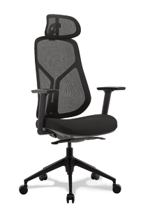 st bragg mesh back executive chair with headrest