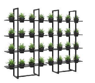 dd breezeway vertical garden divider wallblack
