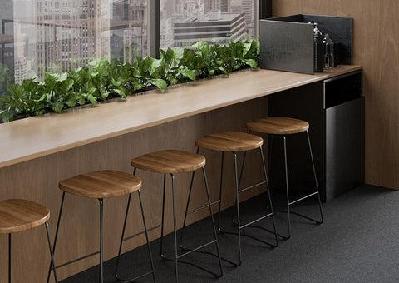 dd cafe planter breakout dining bench with bin