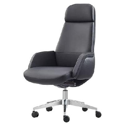 st captain genuine leather high back executive chair
