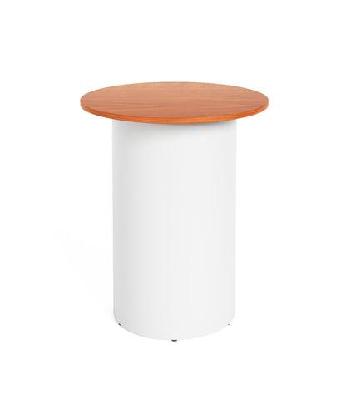 rl drum base round high bar table 600 mm / beech top black base