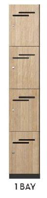 dd 1800mm high 4 door locker1 bay of 4 door locker 300mm (w)