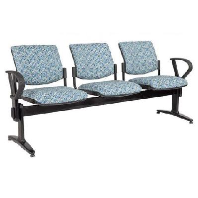 ma dyno 40 upholstered beam seating3 seater; / with arms