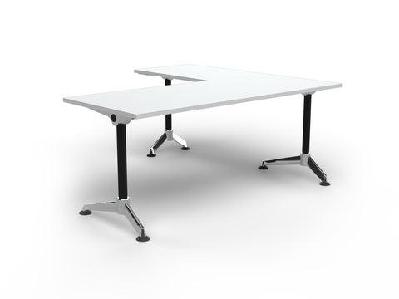 ol modulus desk and return 1800mm x 750mm/1200mm x 600mm / right hand / white