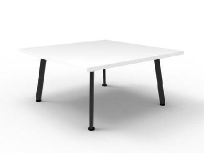rl eternity metal leg square coffee tablewhite top black base