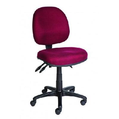 ma ergo 300 fabric upholstered low back task chair burgundy / without arm 
