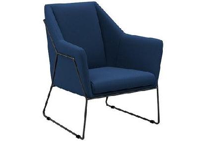 dd eadu fabric upholstered breakout armchairdark blue