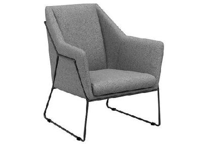 dd eadu fabric upholstered breakout armchairlight grey