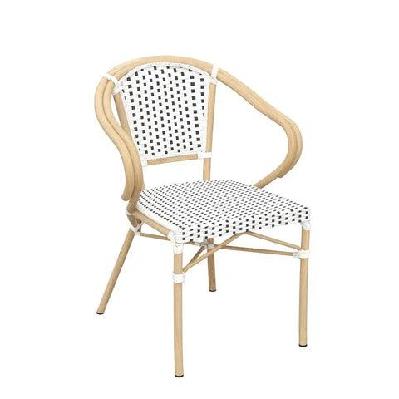 fl eiffel hospitality outdoor arm chair