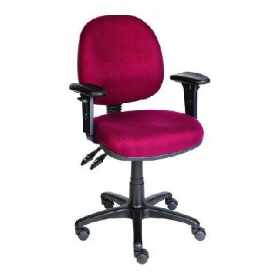ma ergo 300 fabric upholstered low back task chairburgundy / with arm