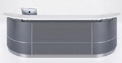 gp executive c-shape reception counter white 